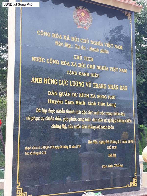 UBND xã Song Phú