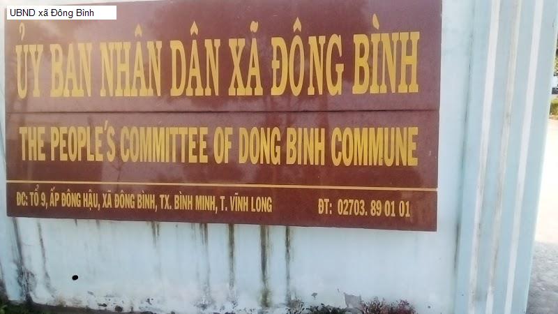 UBND xã Đông Bình