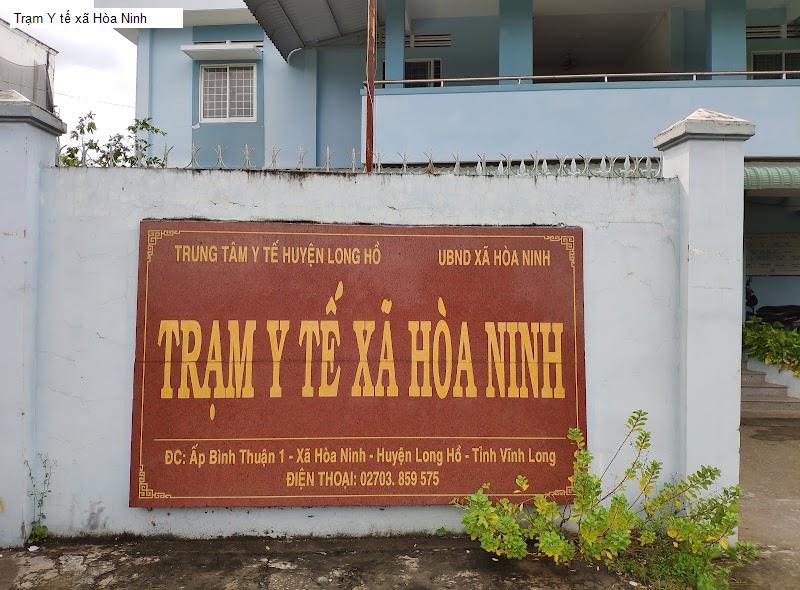 Trạm Y tế xã Hòa Ninh